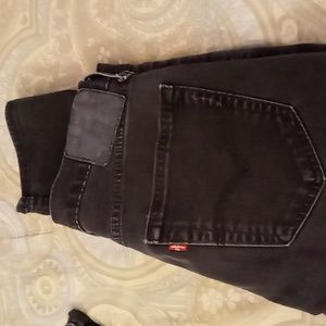 Levi's men's 512 tapered black jeans 30x30